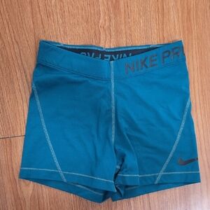 Nike Pro Teal Shorts